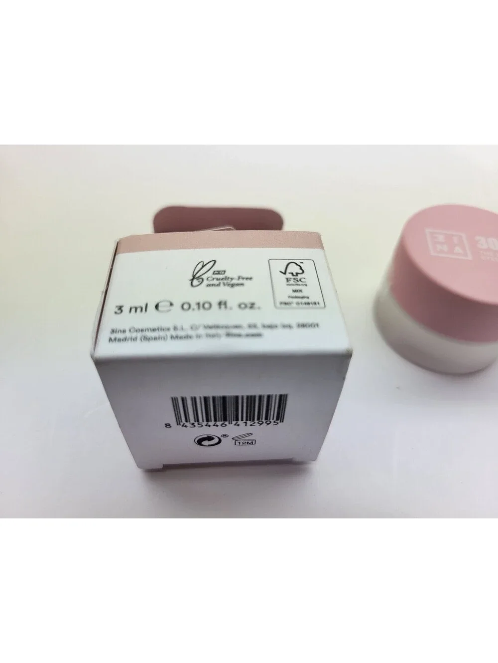 3INA MAKEUP The 24h Cream Eyeshadow # 306 (Light Pink) Vegan Cruelty Free NIB